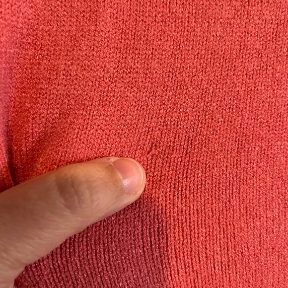 Anthropologie Margarita Tunic Sweater Size Pink Mock Neck Button Shoulder XS - Picture 10 of 10